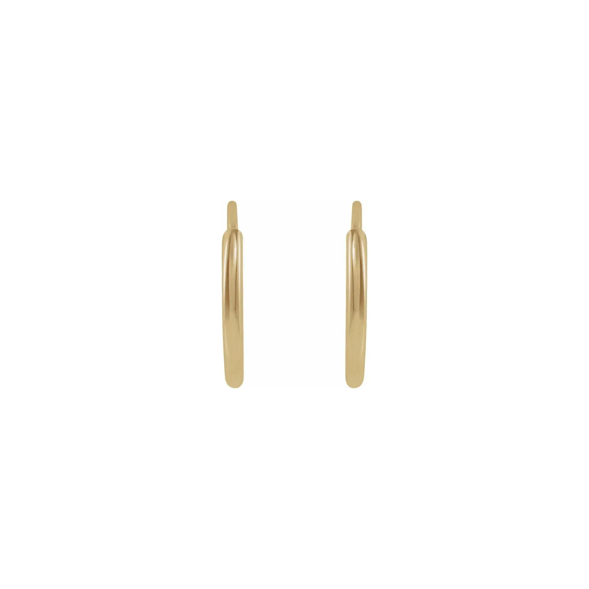 10 mm Flexible Endless Huggie Hoop Earrings (14K)