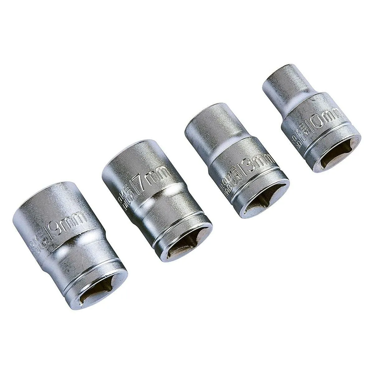 1/2" SQ. DR. 18" LONG FLEXI KNUCKLE BREAKER BAR   4PC SOCKETS 10mm 13mm 17mm 19m