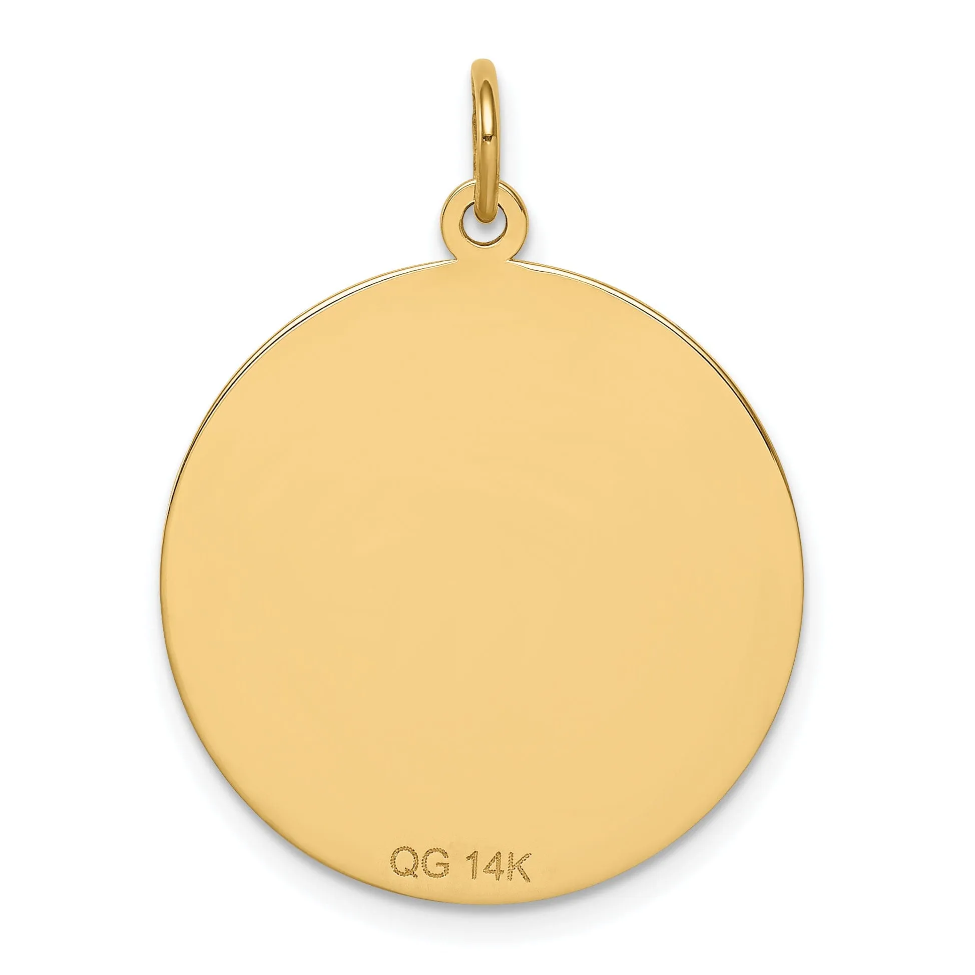 14k Yellow Gold Medical Alert Pendant