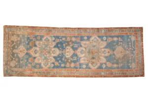 3.5x10 Antique Distressed Northwest Persian Rug Runner