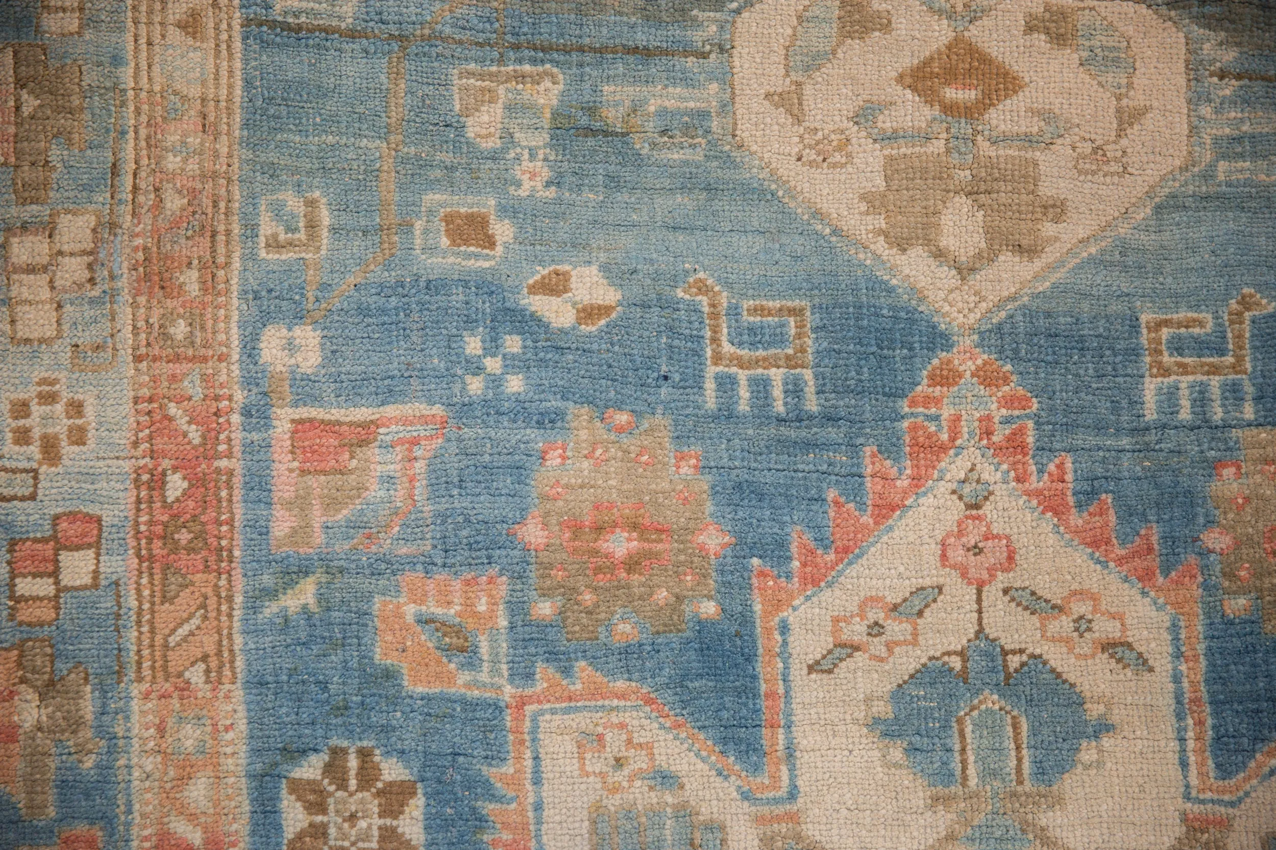 3.5x10 Antique Distressed Northwest Persian Rug Runner