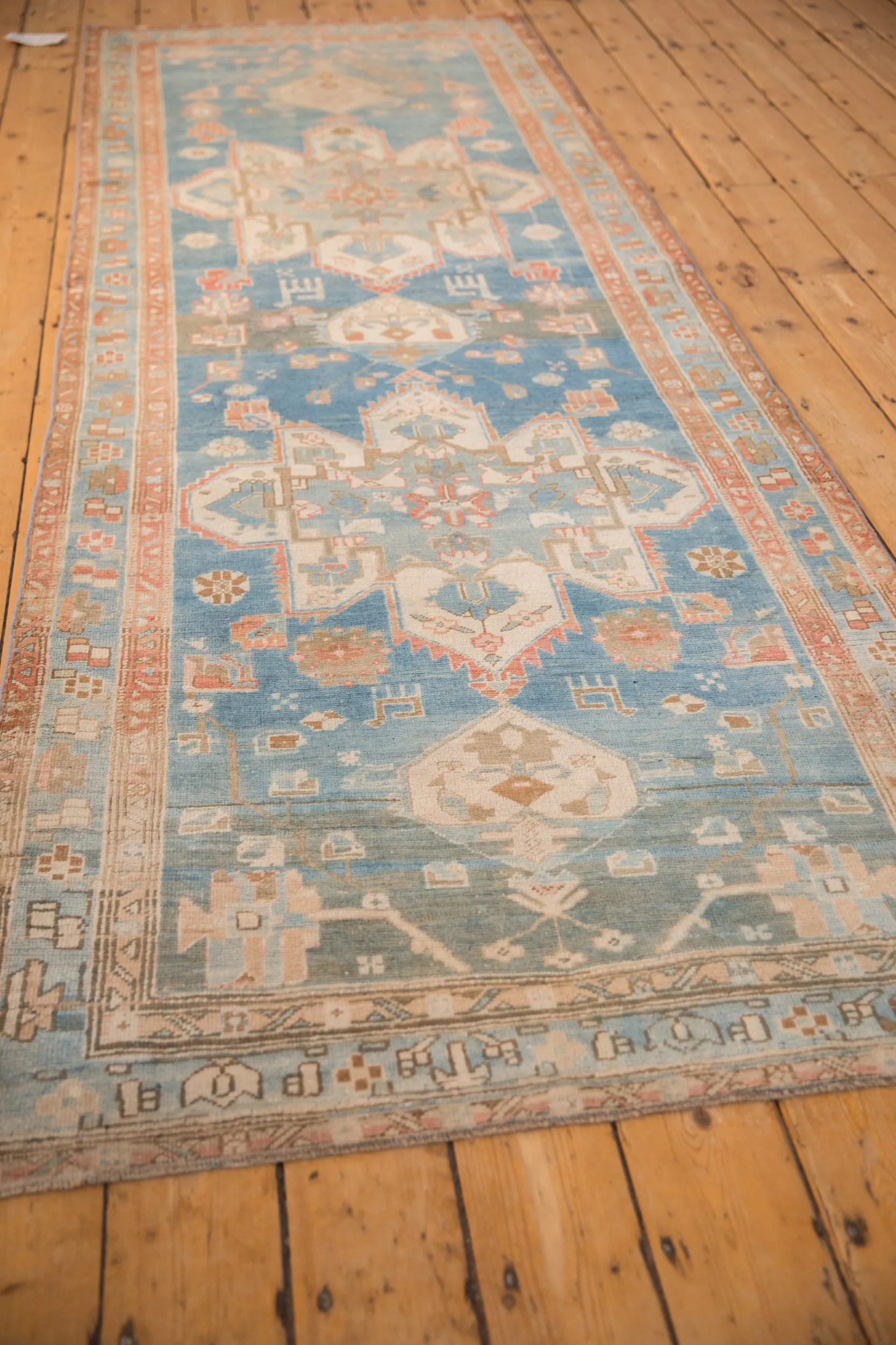 3.5x10 Antique Distressed Northwest Persian Rug Runner