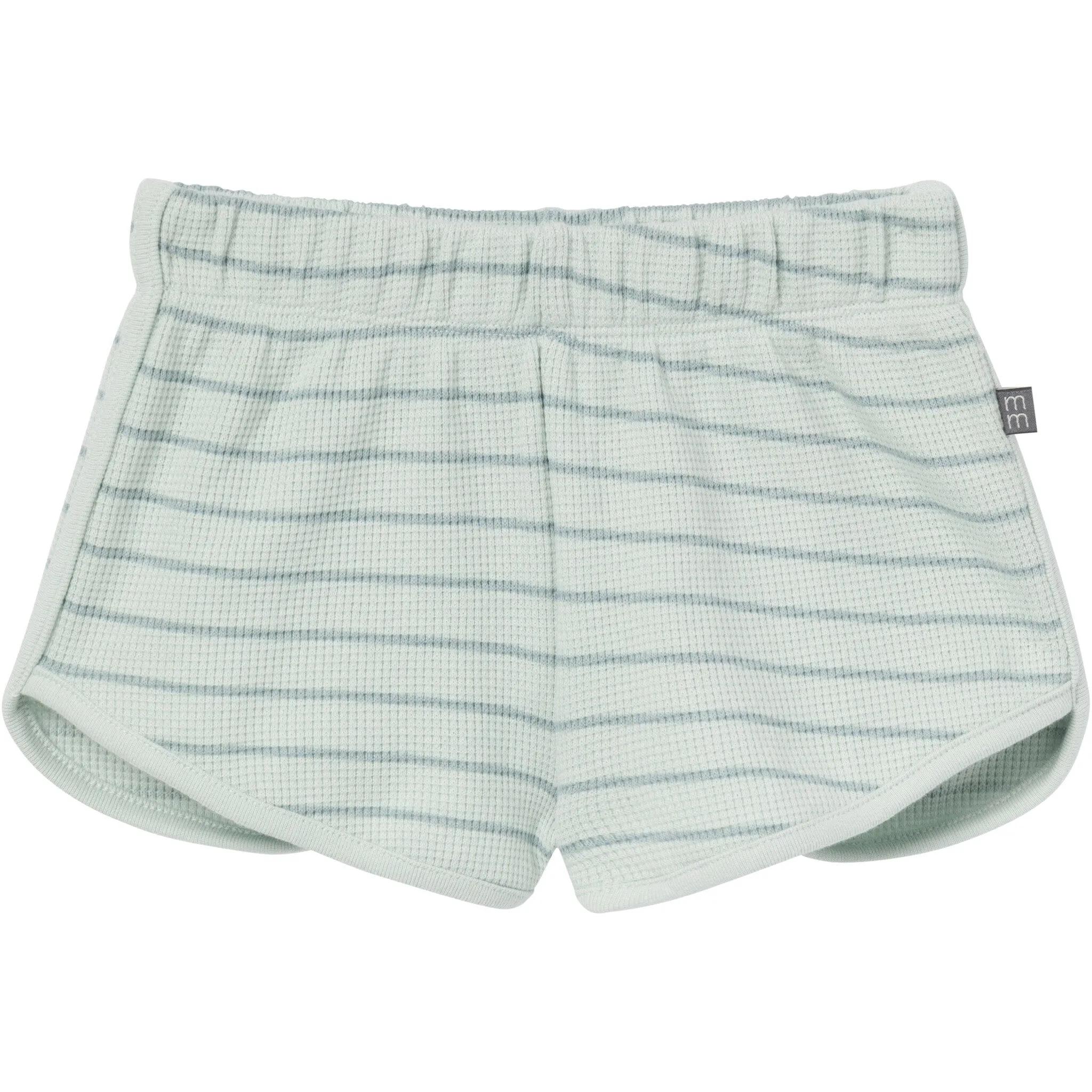4-Piece Infant & Toddler Girls Light Sky Stripe Drop Shoulder Tops and Shorts Set