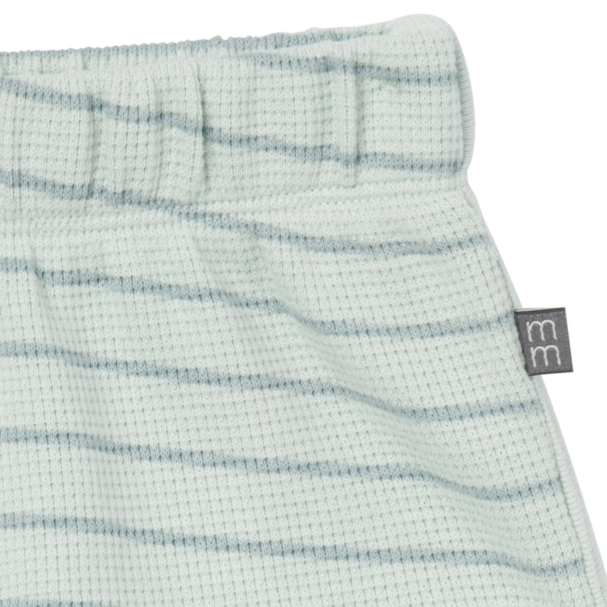 4-Piece Infant & Toddler Girls Light Sky Stripe Drop Shoulder Tops and Shorts Set