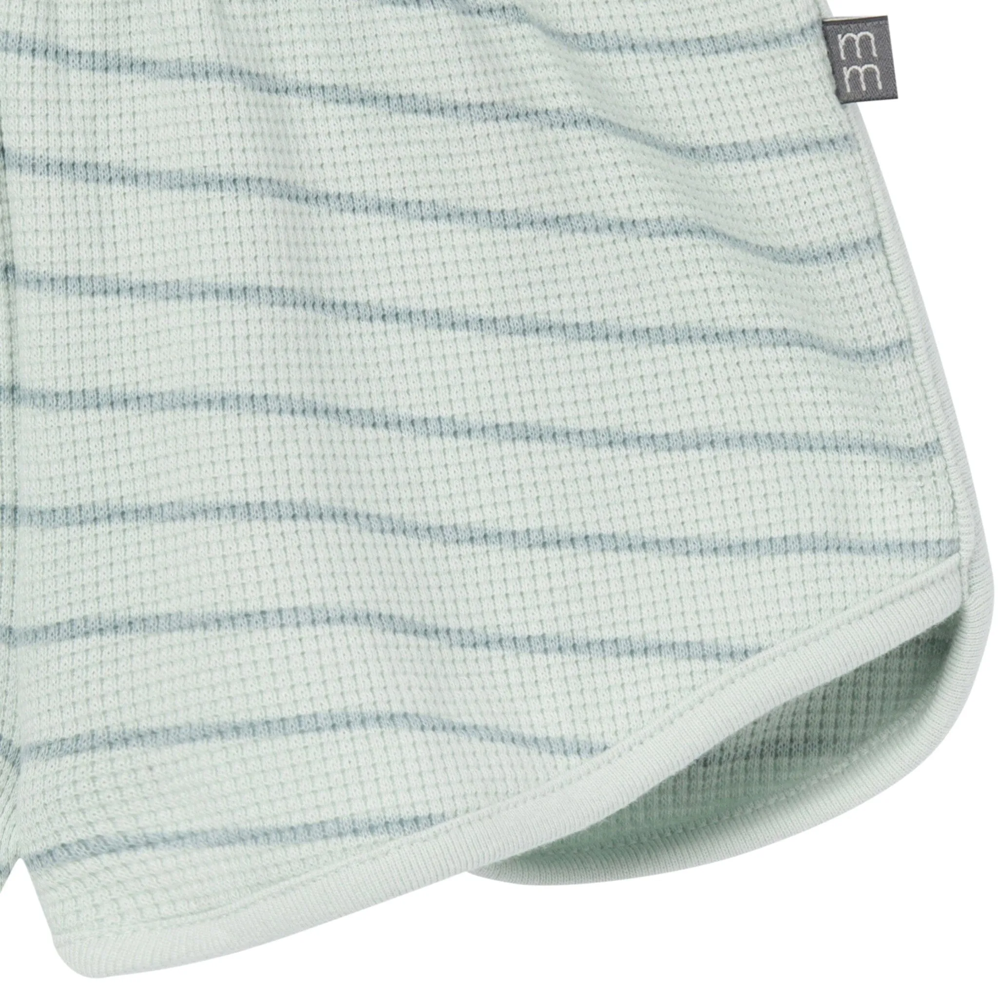 4-Piece Infant & Toddler Girls Light Sky Stripe Drop Shoulder Tops and Shorts Set