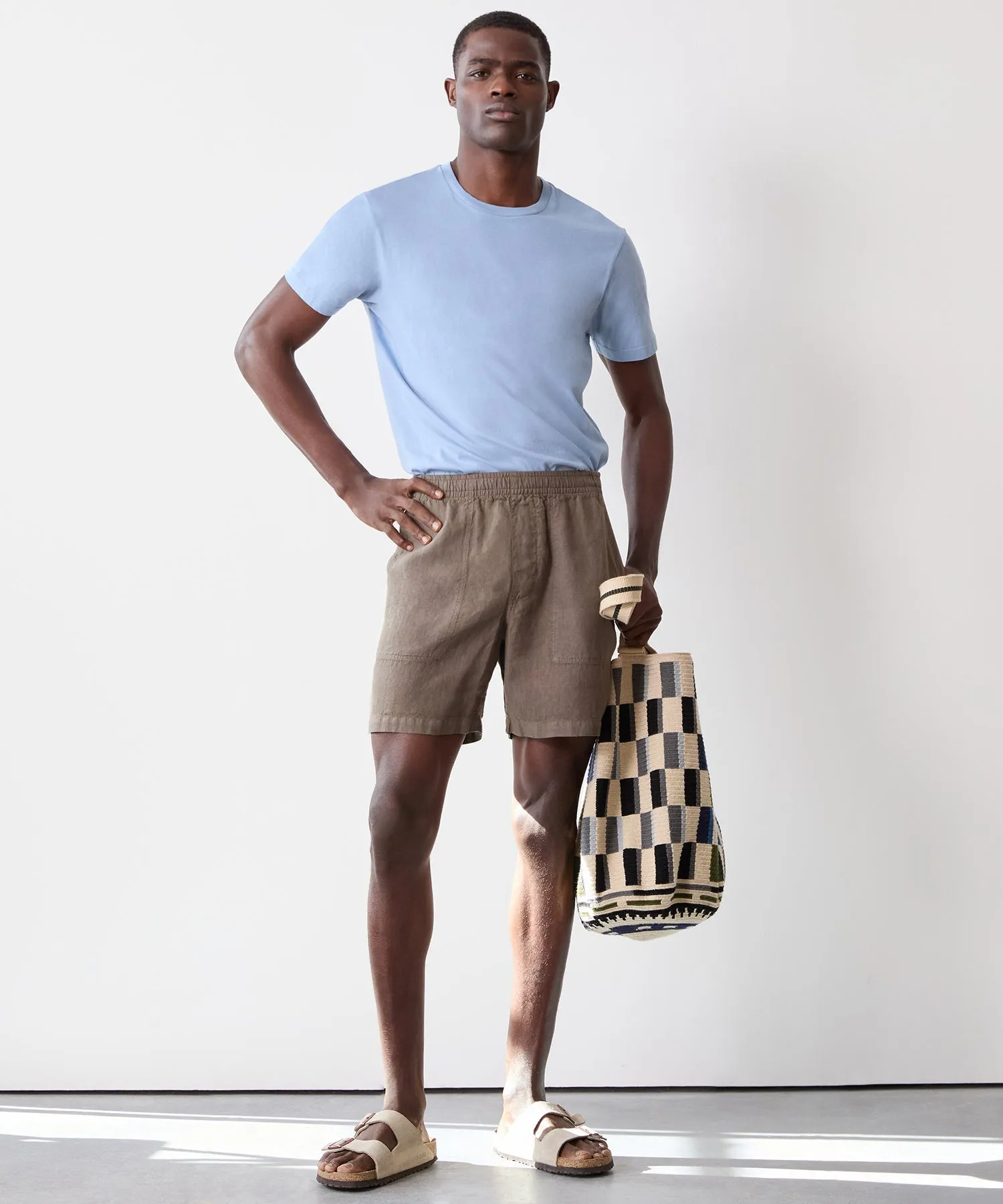 7" Italian Linen Beach Short