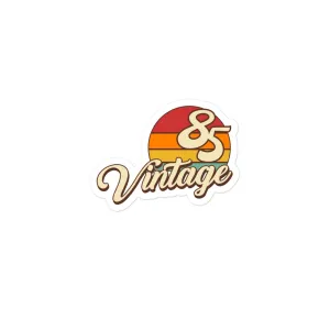 85 - Vintage Sunset 1985 Vinyl Stickers