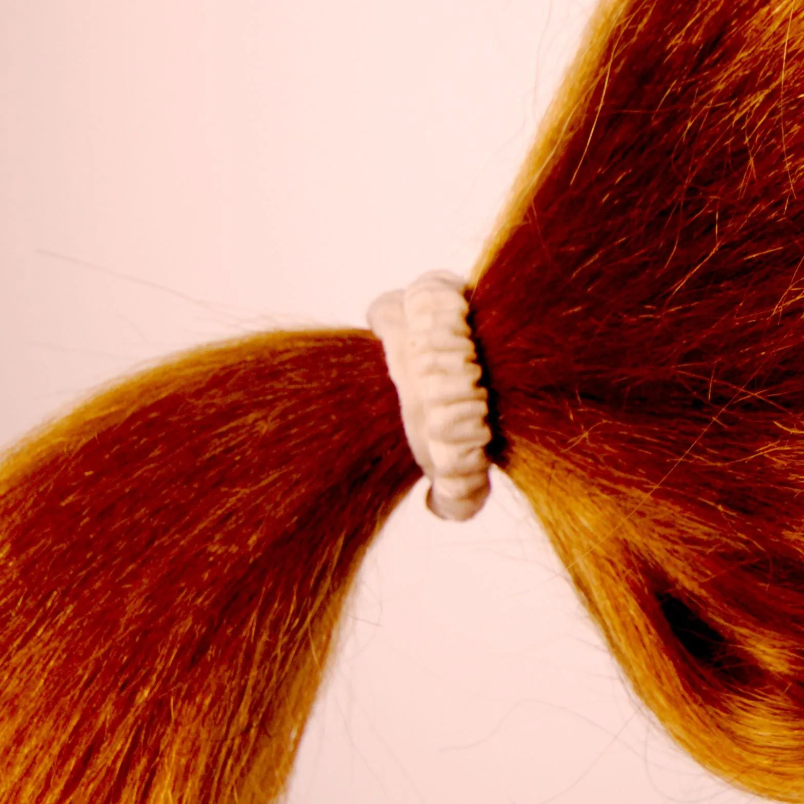 Amelia Beauty, White Skinny Jersey Scrunchies, 2.125in Diameter, Gentle on Hair, Strong Hold, No Snag, No Dents or Creases. 12 Pack