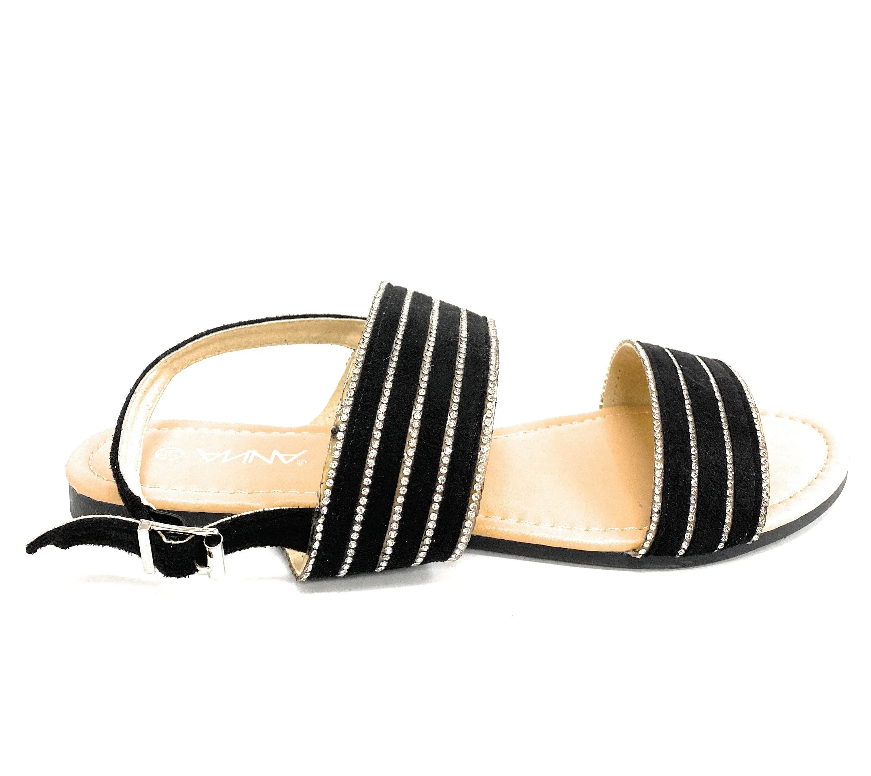 Anna Oprah-1 Black Suede
