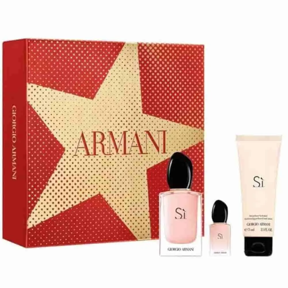 ARMANI Si Edp 100ml Gift Set   15ml   Body Lotion