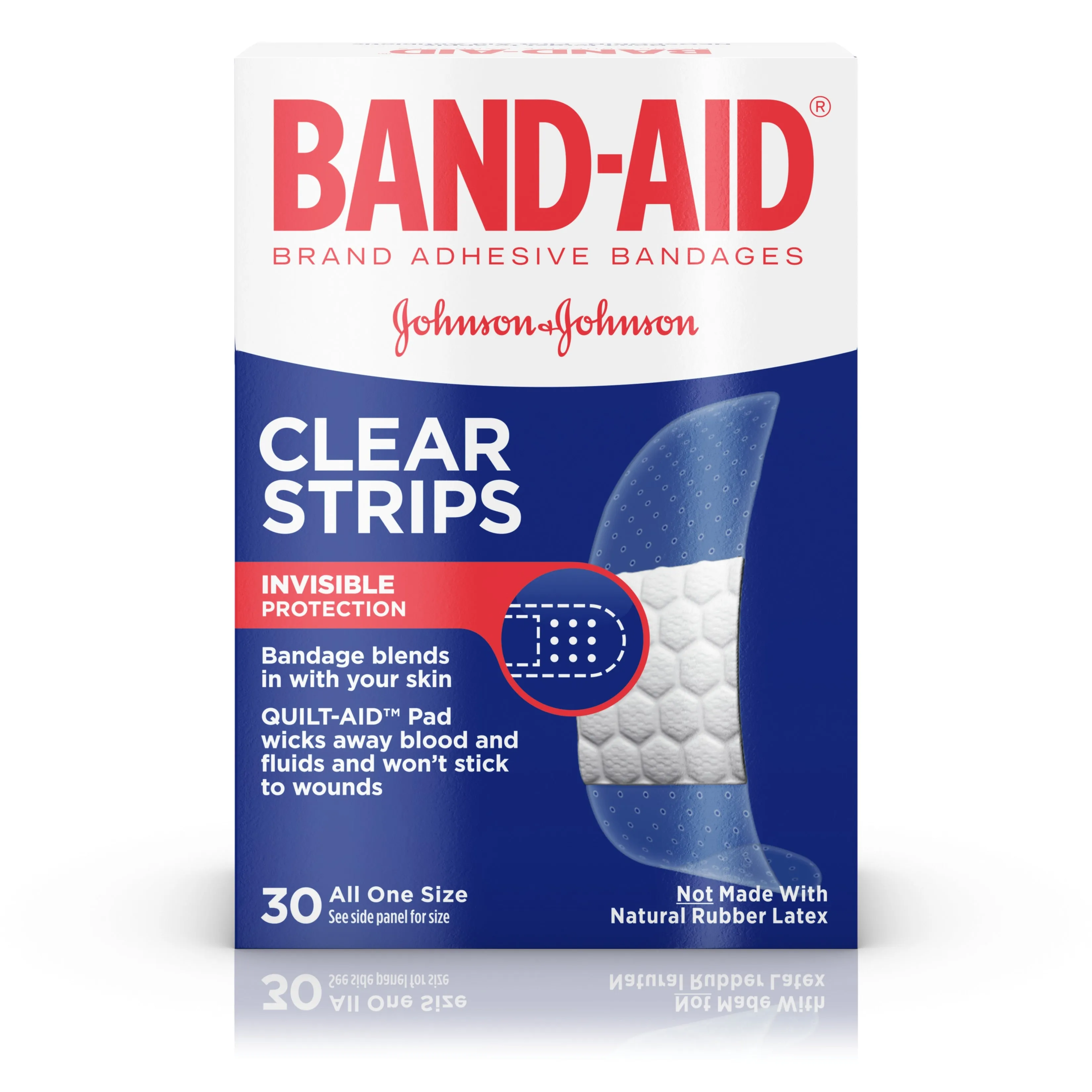 BAND-AID Brand, Comfort-Flex Clear Strips Adhesive Bandages