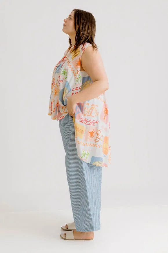 Bella Top - Amalfi Print