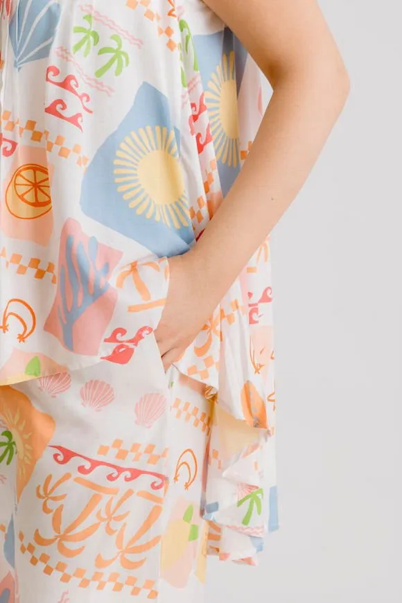 Bella Top - Amalfi Print