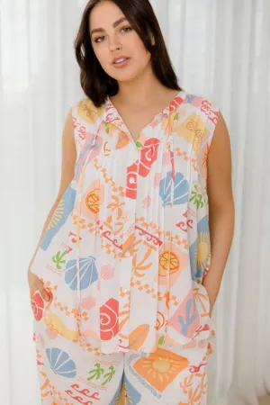 Bella Top - Amalfi Print