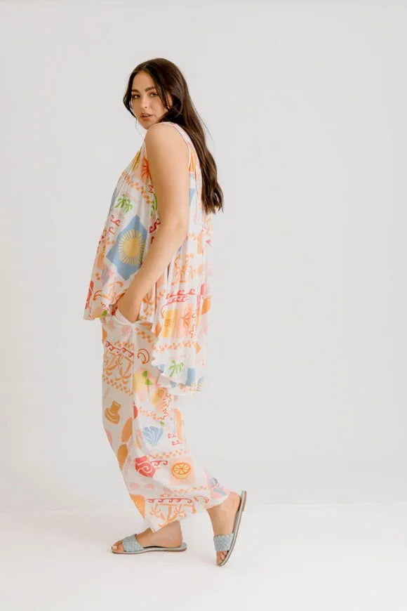 Bella Top - Amalfi Print