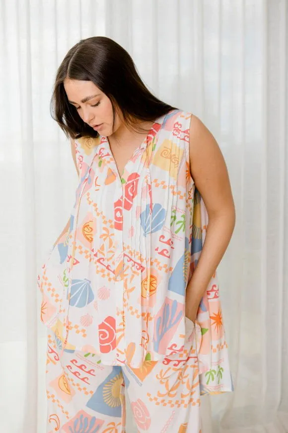 Bella Top - Amalfi Print
