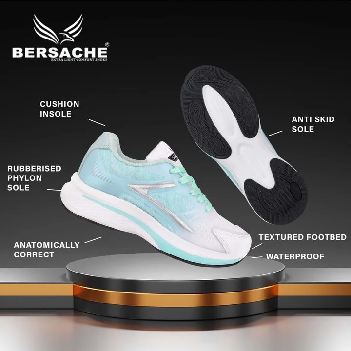 Bersache Sneaker Loafers Casual with Extra comfort Sneaker for Women White-9118