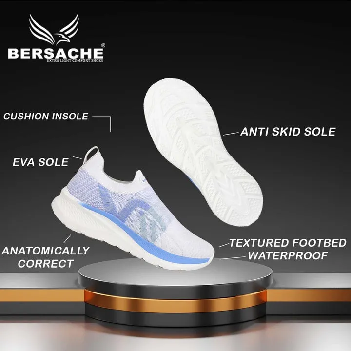 Bersache  Sneaker Loafers Casual with extra comfort Sneakers for Women  White-9119