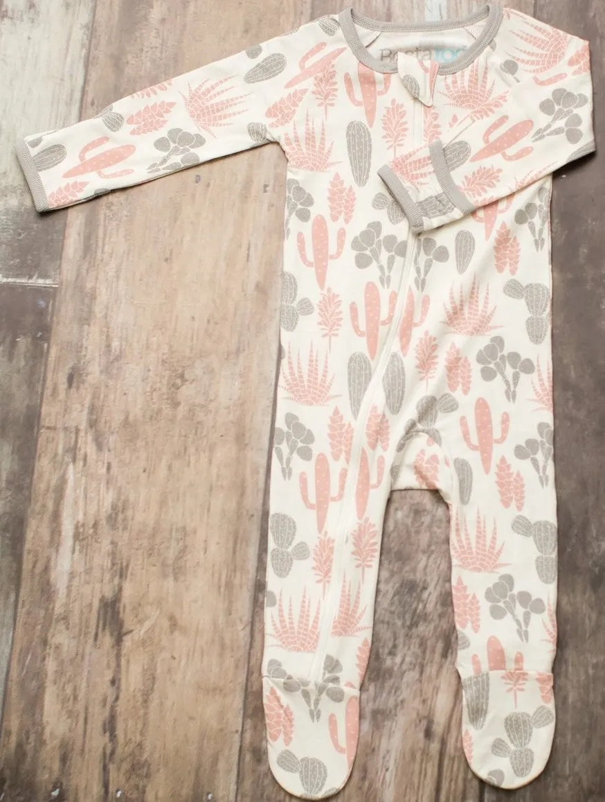 Bestaroo Pink & Grey Cactus Footie