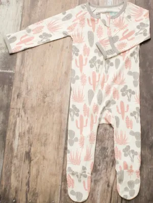 Bestaroo Pink & Grey Cactus Footie
