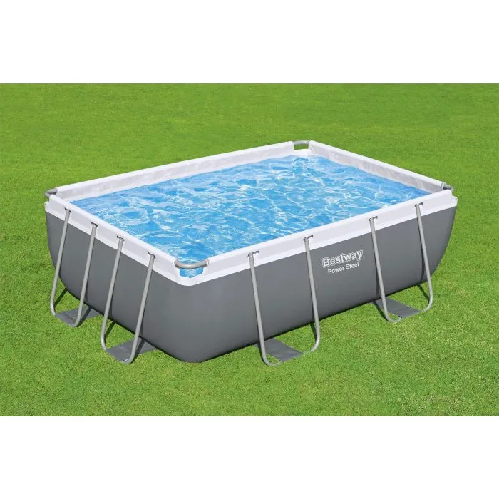 Bestway 9'3" X 6'5" X 33"/2.82M X 1.96M X 84CM Rectangular Pool Set (Pool, Filter Pump(220-240V), ChemConnect Dispenser, Compatible with Cartridge 58093(I)220-240V)
