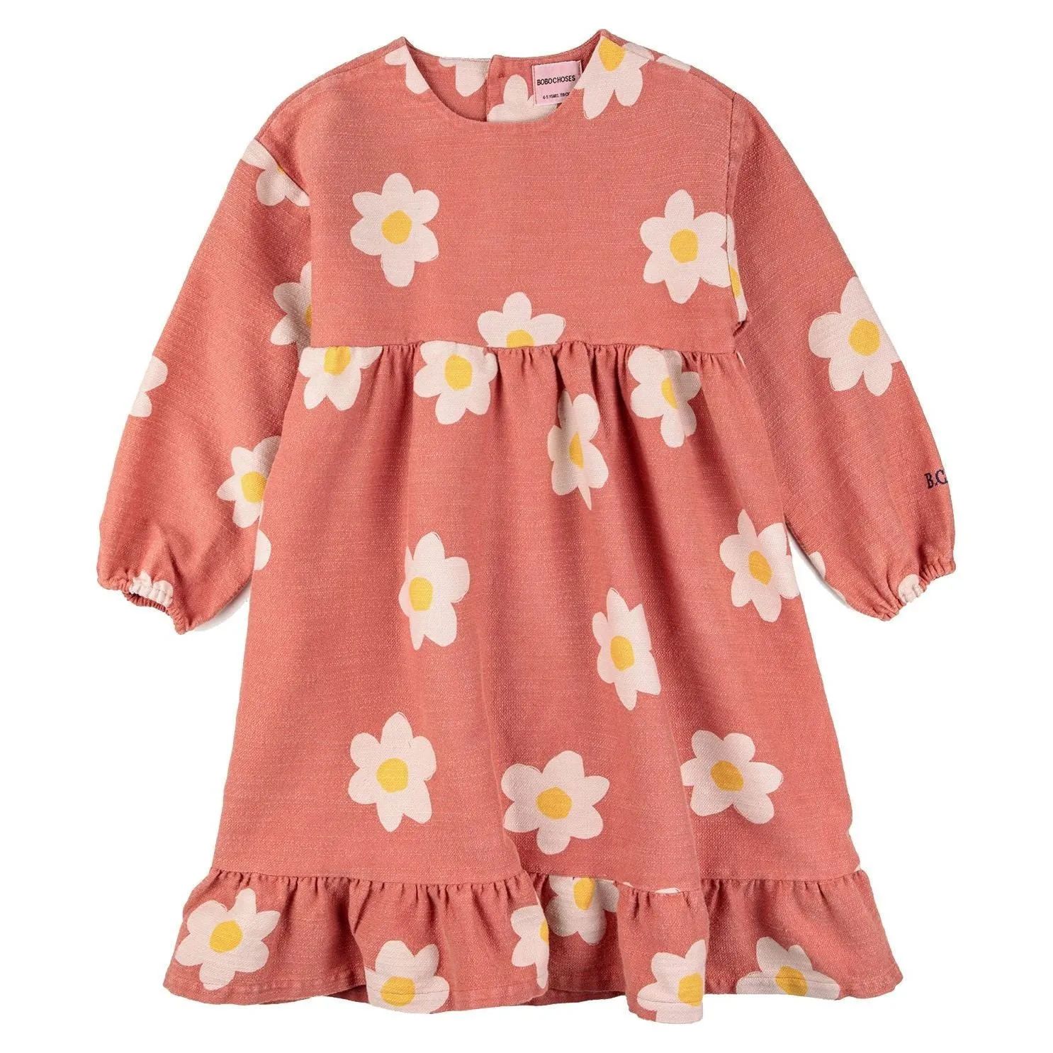 Big Flower All Over Woven Dress
