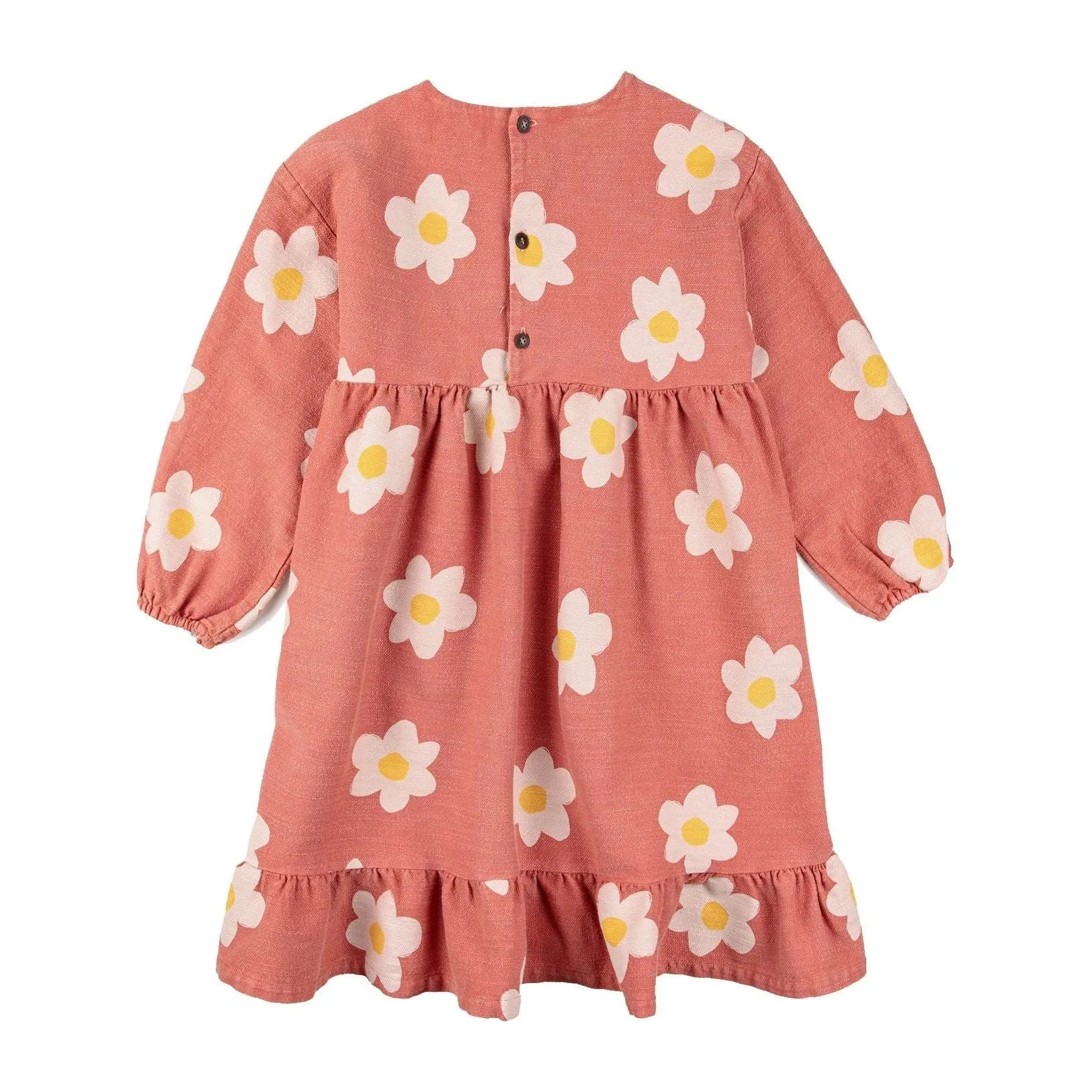 Big Flower All Over Woven Dress