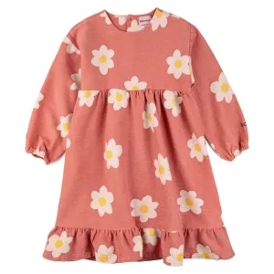 Big Flower All Over Woven Dress
