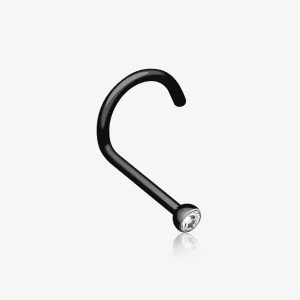 Bio Flexible Press Fit Gem Nose Screw Ring
