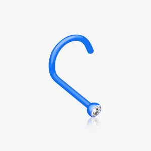 Bio Flexible Press Fit Gem Nose Screw Ring