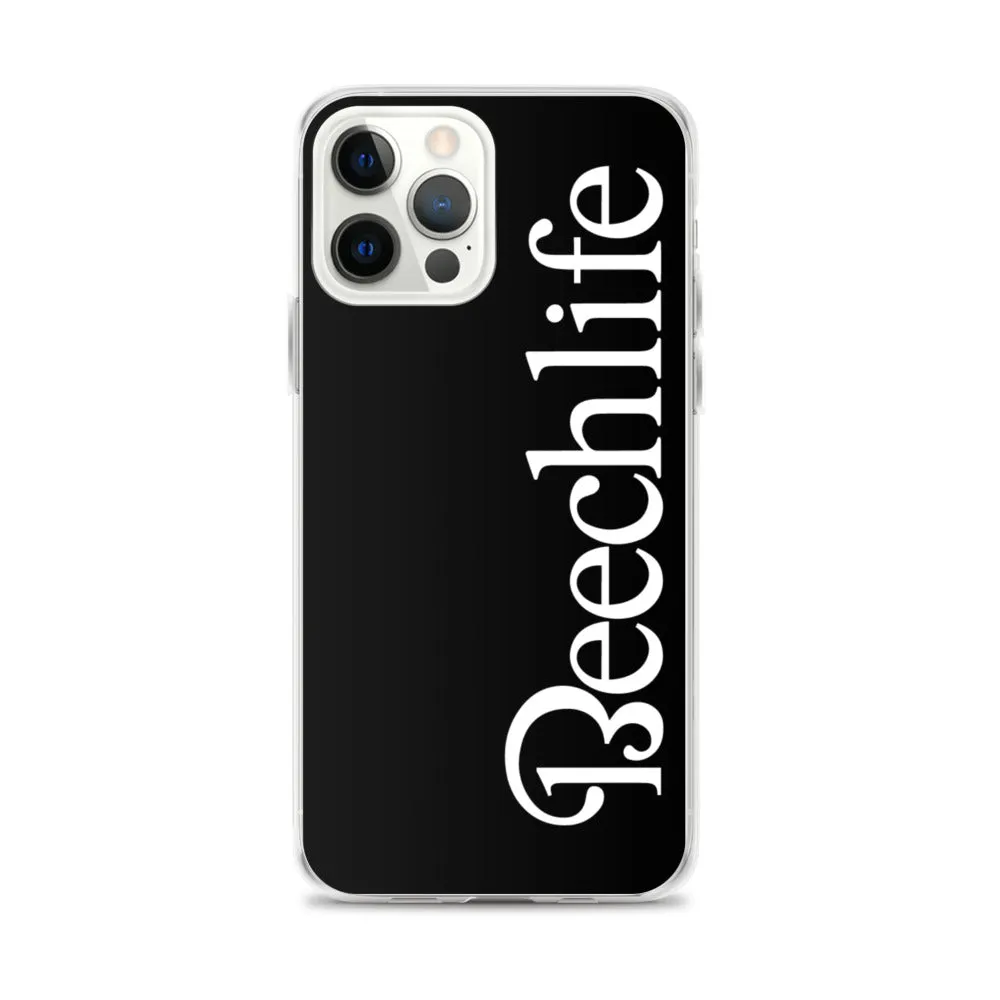 Black Beechlife iPhone Case - White Font