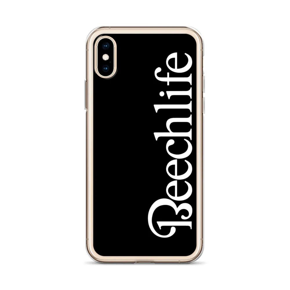 Black Beechlife iPhone Case - White Font