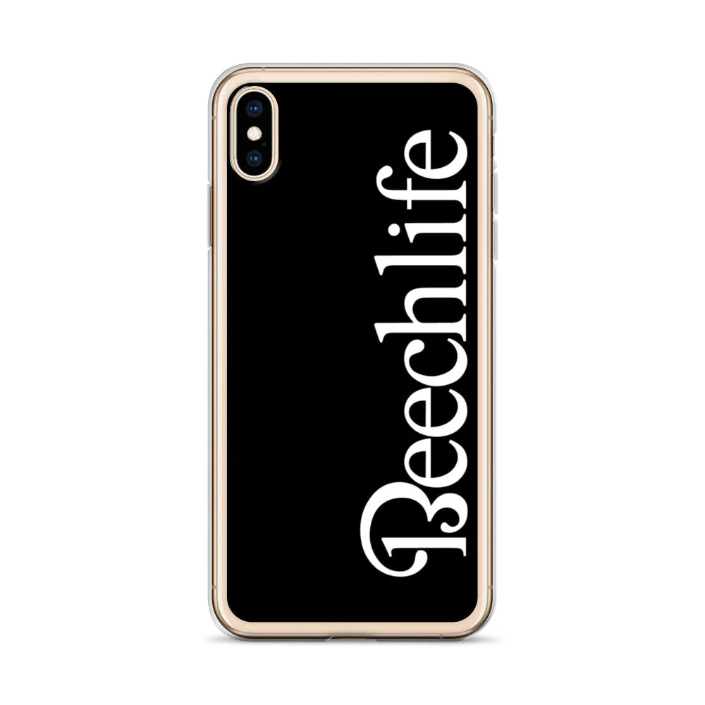 Black Beechlife iPhone Case - White Font