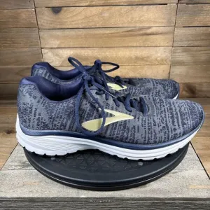 Brooks Mens Size 9.5 Signal Blue Lace Up Athletic Casual Running Shoes