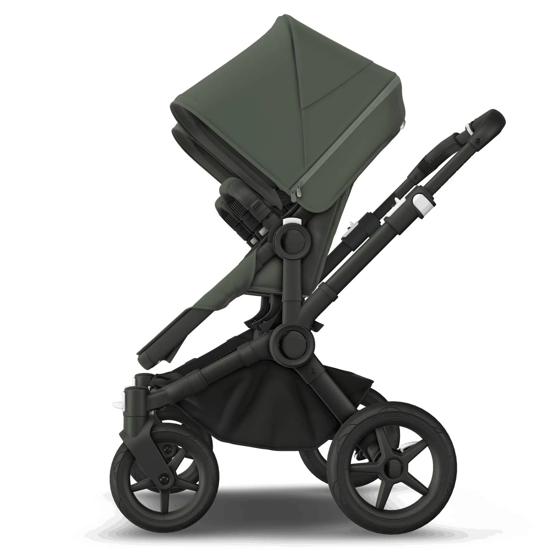 Bugaboo Donkey 5 Twin Complete Pushchair in Black/Forest Green