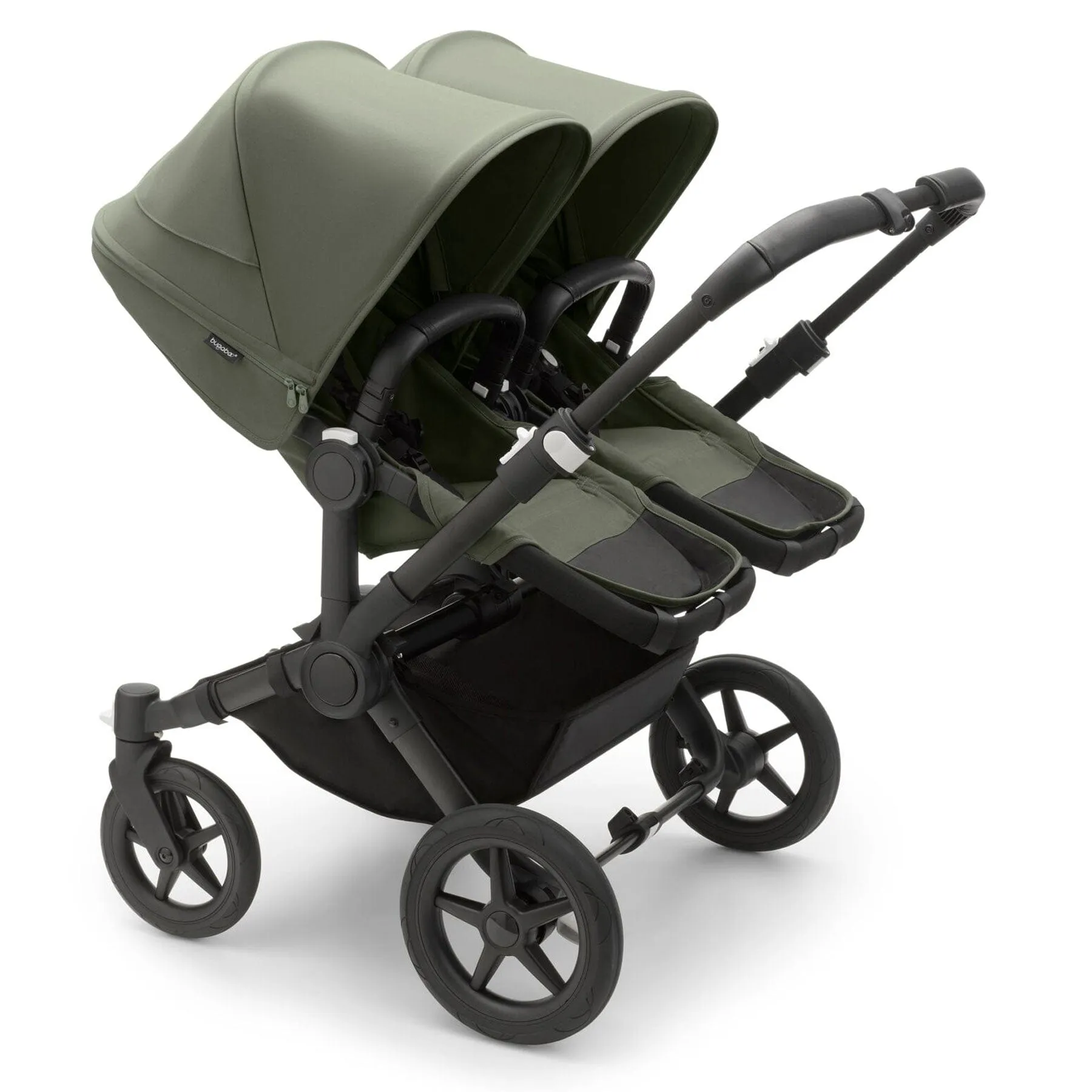 Bugaboo Donkey 5 Twin Complete Pushchair in Black/Forest Green