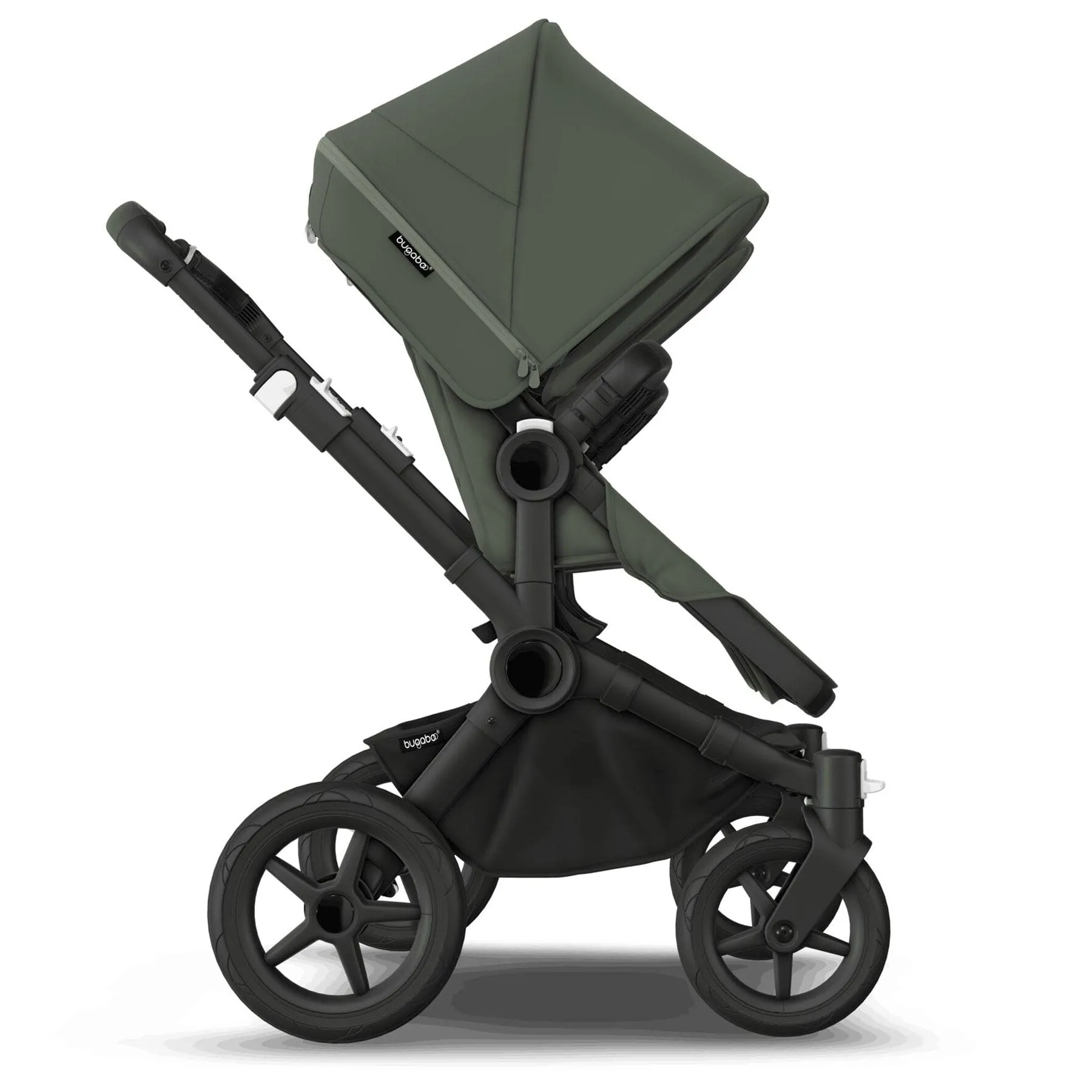 Bugaboo Donkey 5 Twin Complete Pushchair in Black/Forest Green