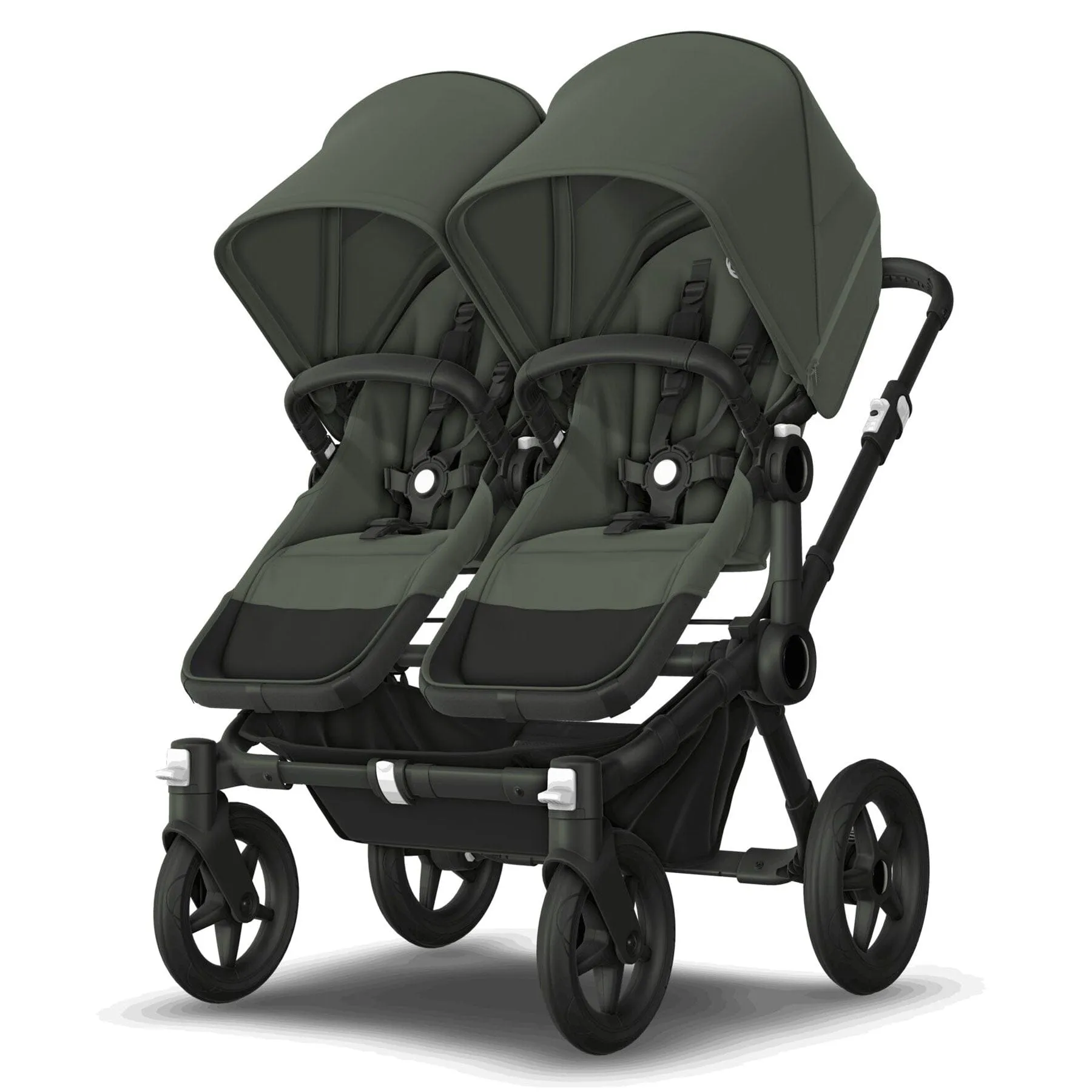 Bugaboo Donkey 5 Twin Complete Pushchair in Black/Forest Green
