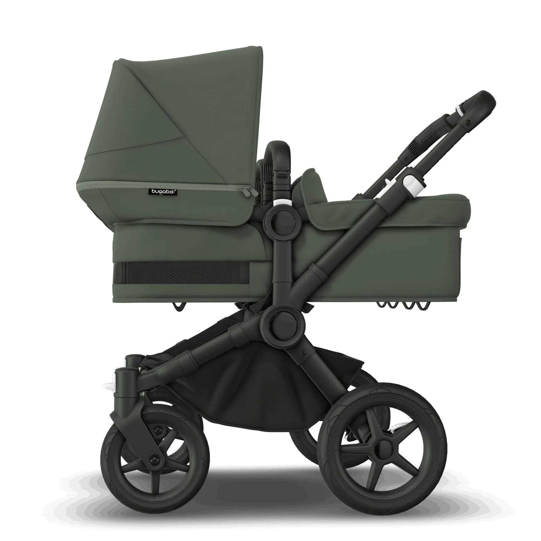 Bugaboo Donkey 5 Twin Complete Pushchair in Black/Forest Green