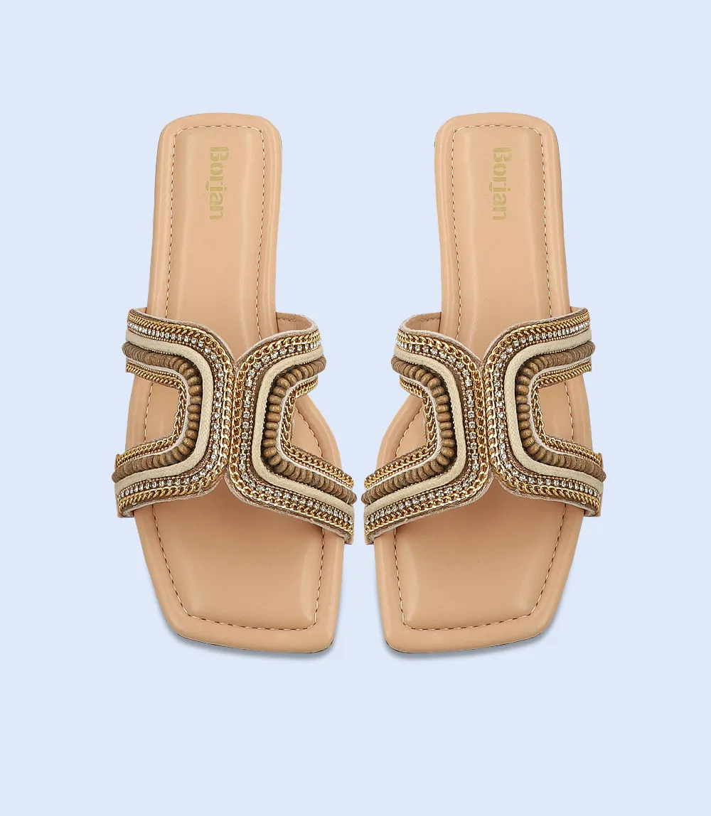 BW10079-KHAKI-Women Slipper