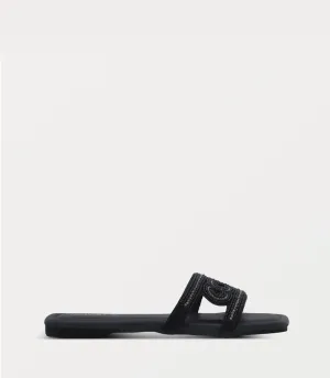 BW10448-BLACK-Women Slipper