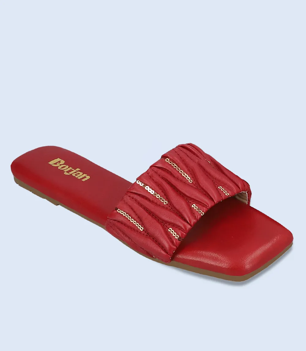 BW9293-MAROON-Women Slipper