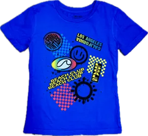Californian Vintage- Beach Club T-Shirt (Royal Blue)