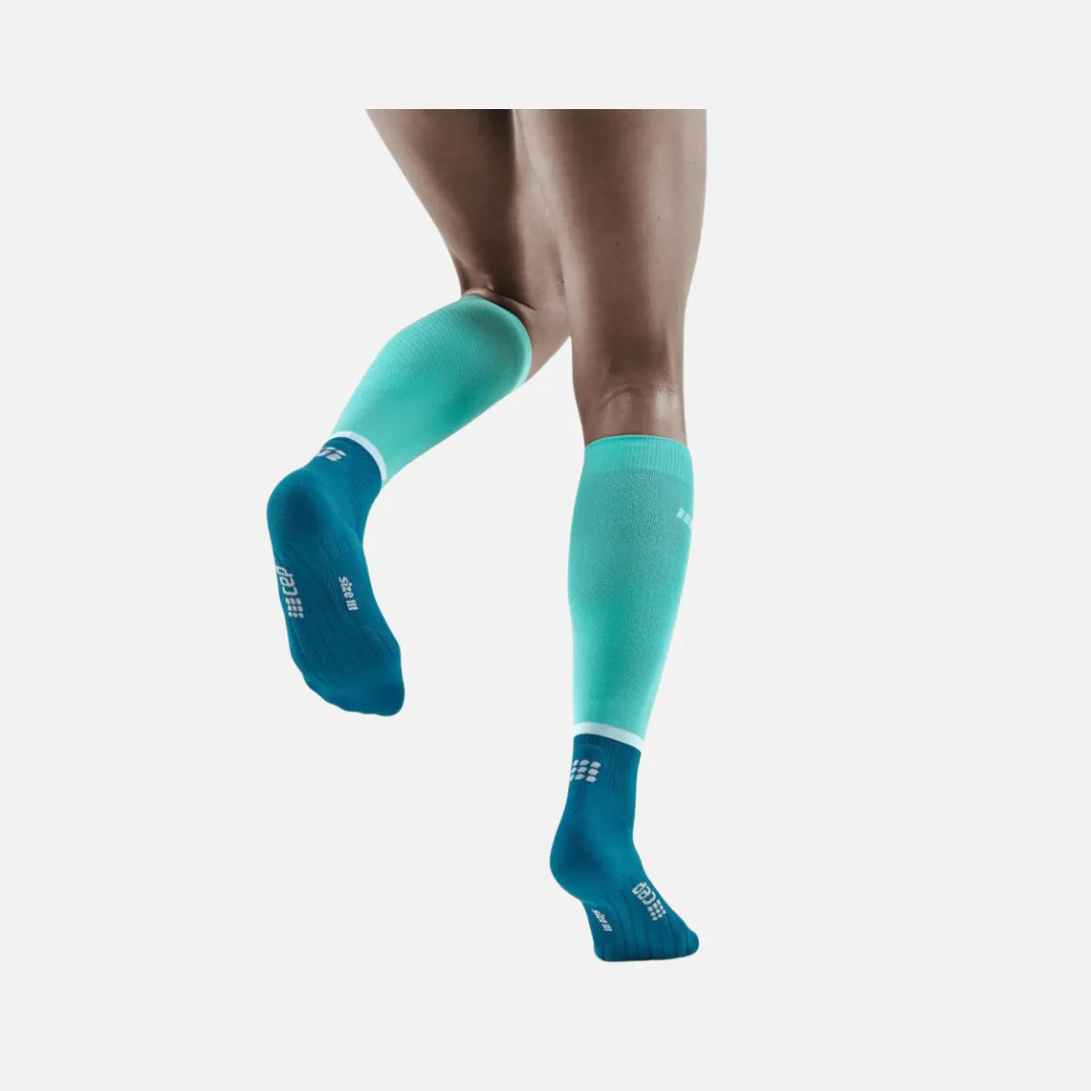 Cep The Run Compression 4.0 Women's Tall Socks -Ocean/Petrol