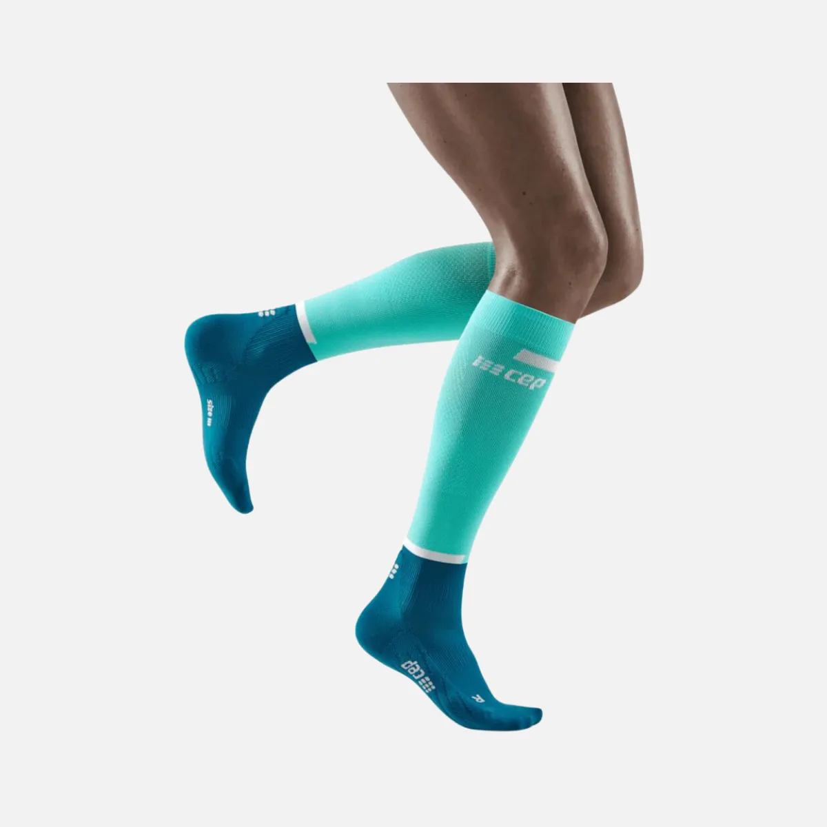 Cep The Run Compression 4.0 Women's Tall Socks -Ocean/Petrol