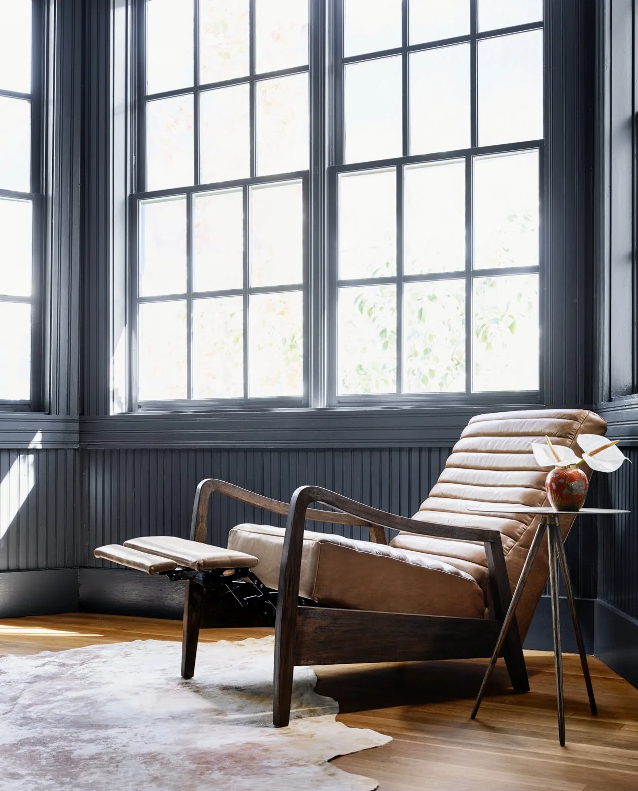 Chance Leather Recliner, Dakota Warm Taupe