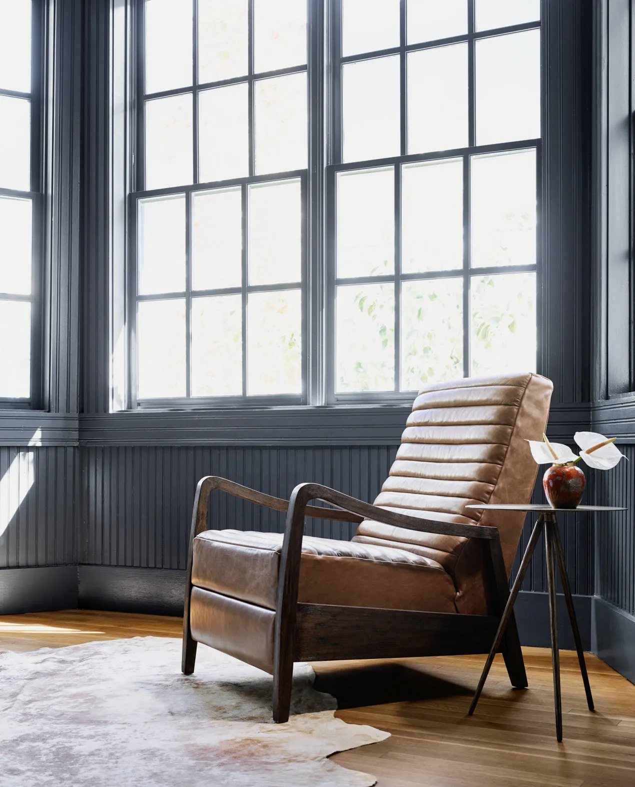 Chance Leather Recliner, Dakota Warm Taupe