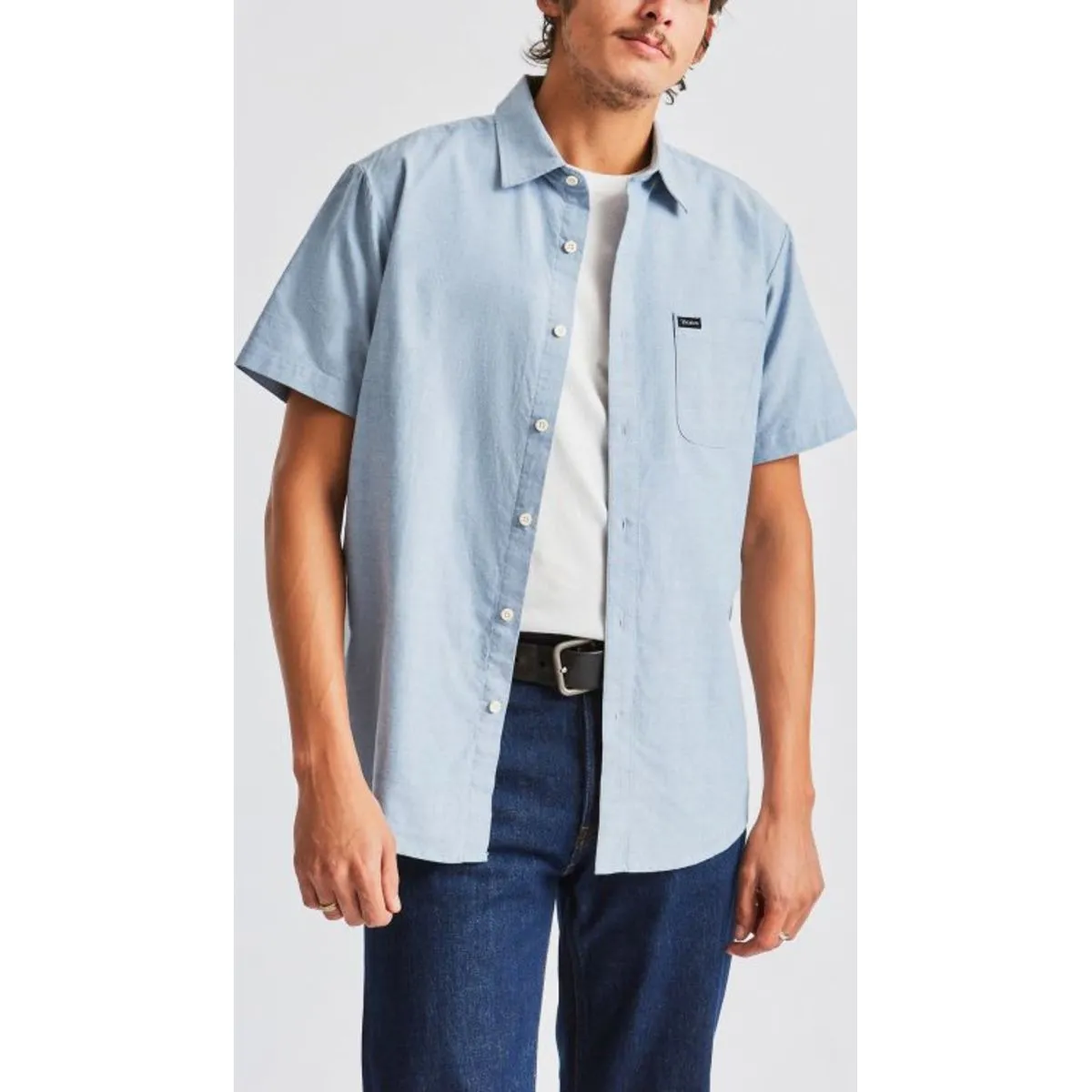 Charter Oxford S/S Woven - Off White