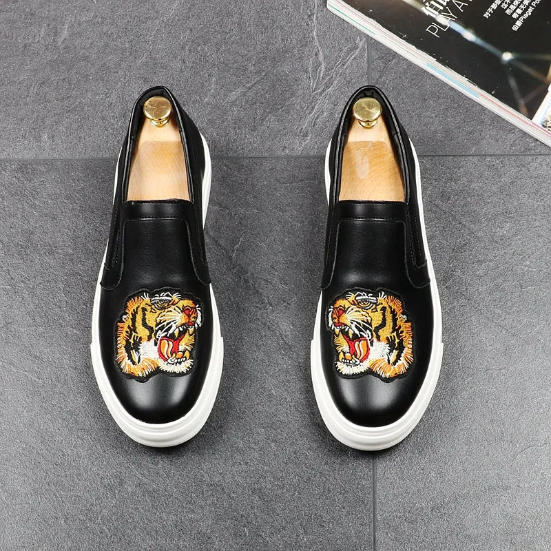 Chaussures mocassins cuir luxe chic pour homme