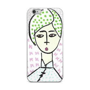 Cheongsam Girl Dots - iPhone Case